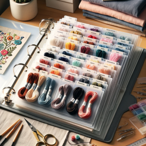 how to store embroidery floss
