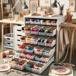 how to store embroidery floss