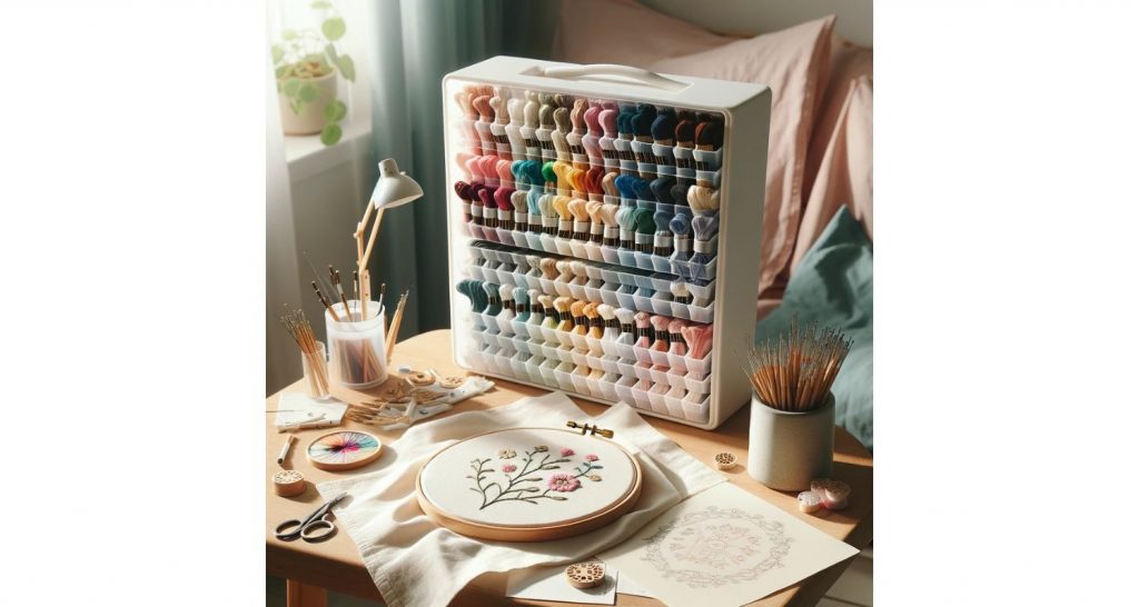 how to store embroidery floss 