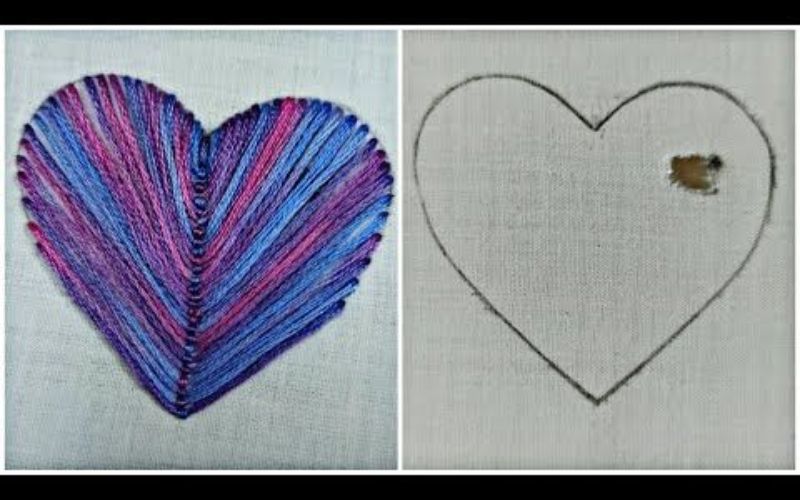 embroidery on holes
