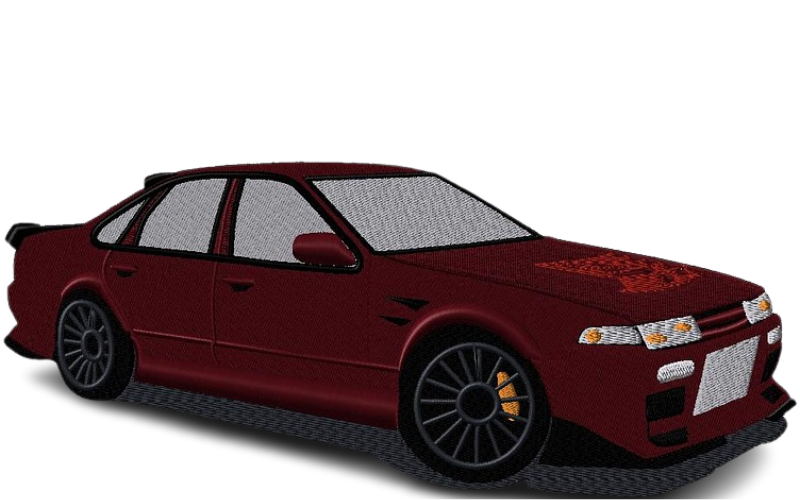 a car jpg image converted to pes image