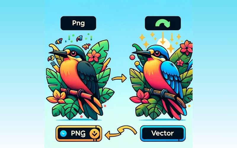 png to vector art conversion